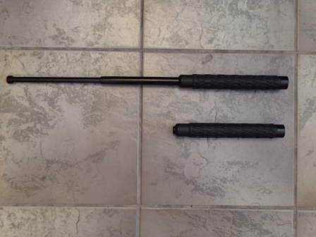 Baton Extendable Rubber Diamond grip - 21"