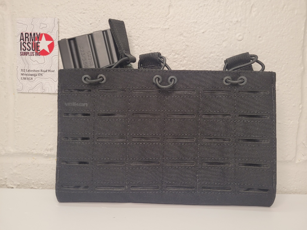 Multi rifle triple mag pouch - laser cut- black