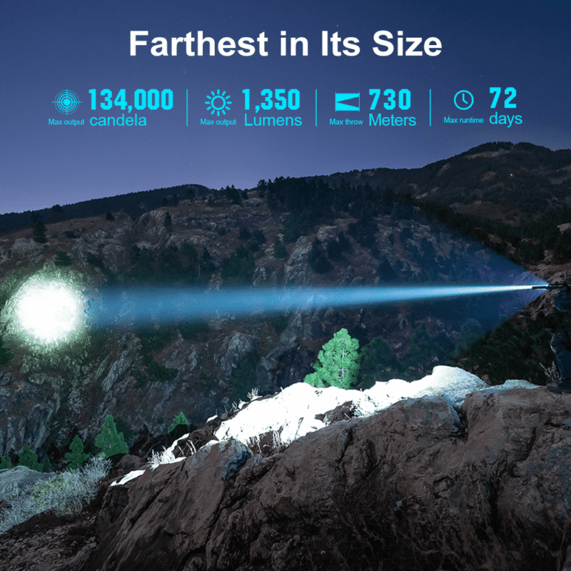 Olight Javelot Long Range Outdoor Flashlight with Holster - Image 10