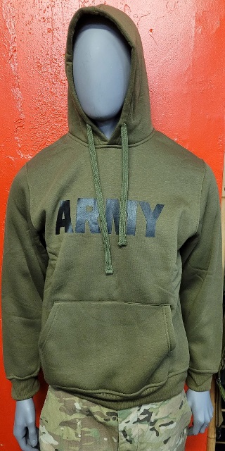 Fleece Hoodie A R M Y  XXL