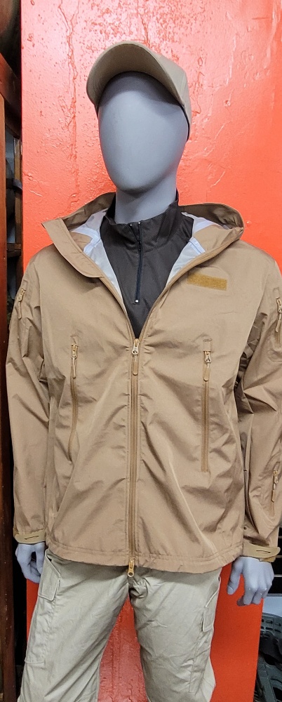 Extreme Weather conceal carry soft shell Rain Jacket Large Coyo