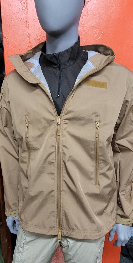 Extreme Weather conceal carry soft shell Rain Jacket Medium Coyo