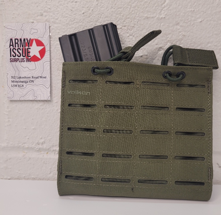 Multi rifle double mag pouch - laser cut- olive