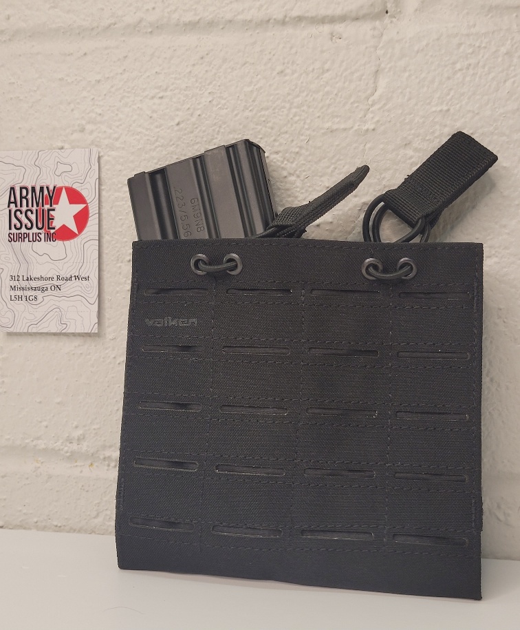 Multi rifle double mag pouch - laser cut- black