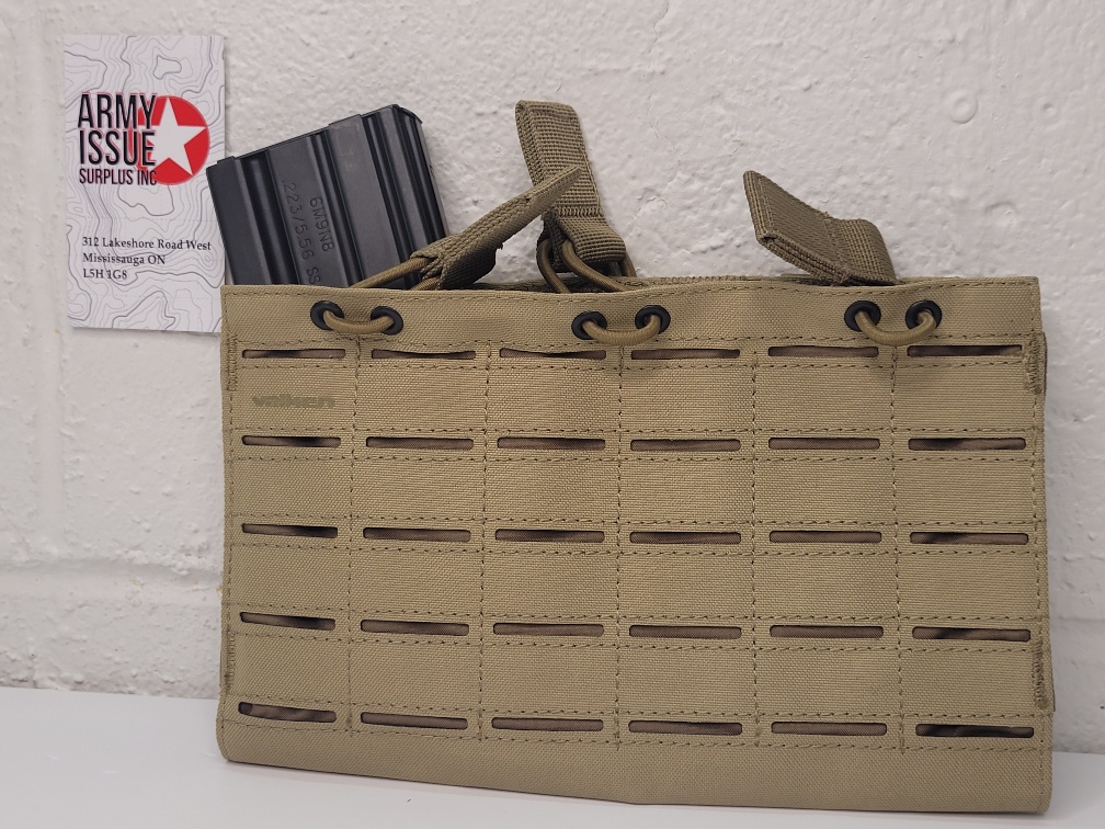 Multi rifle triple mag pouch - laser cut- tan