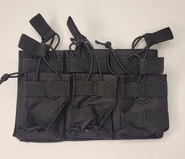 M4 mag open top triple stacker- black