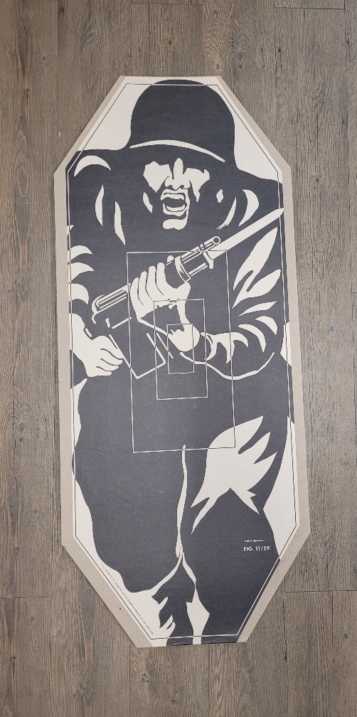 Herman the German Paper Target Poster Mounted