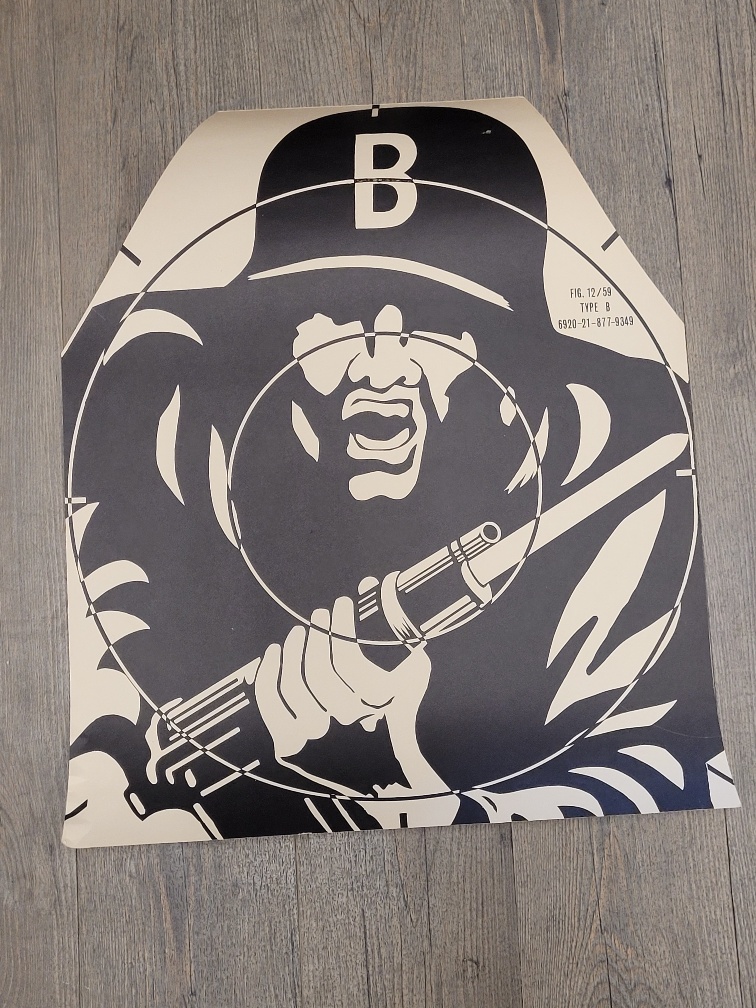 Herman the German Paper Target Poster B