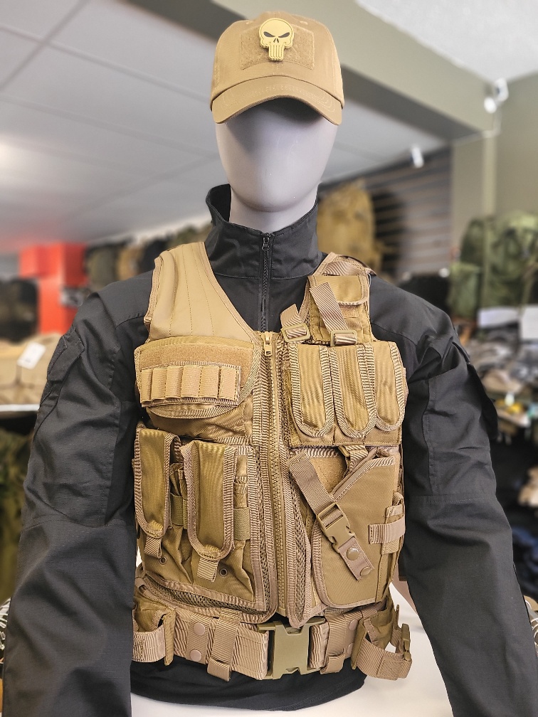 Cross Draw Tactical Vest Coyote