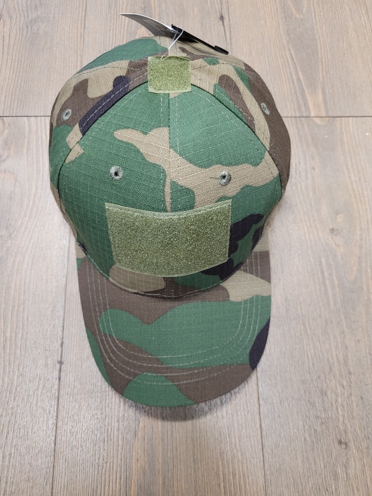 Ball Cap with Velcro Woodland