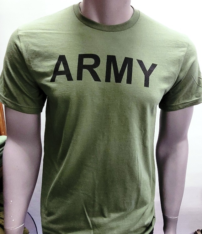 ARMY black on green Large