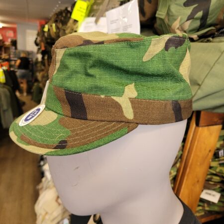 Woodland camo GI cap Large 7 1/2  NEW