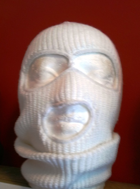 Balaclava, White acrylic
